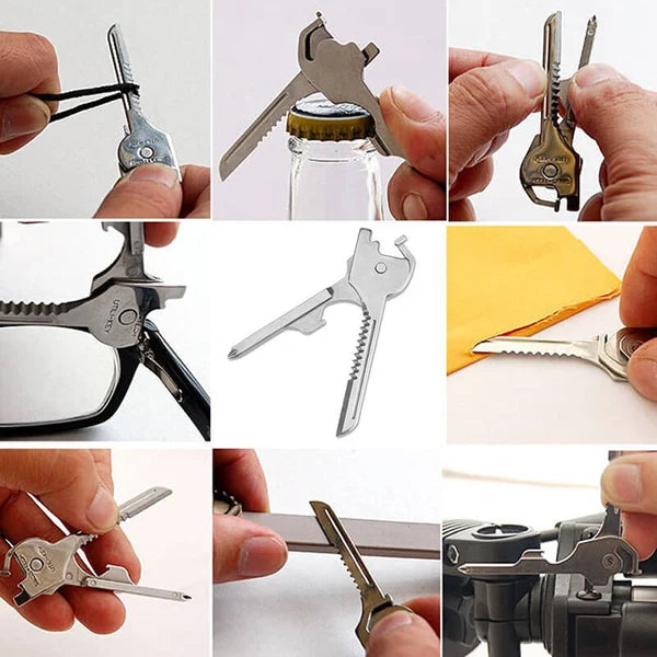 Hot Saleš„6-in-1 Multi-Functional Keychain Multi-tool
