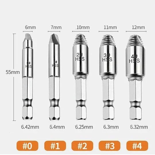 💥Today's deals💥Damaged Screw Extractor(5PCS)