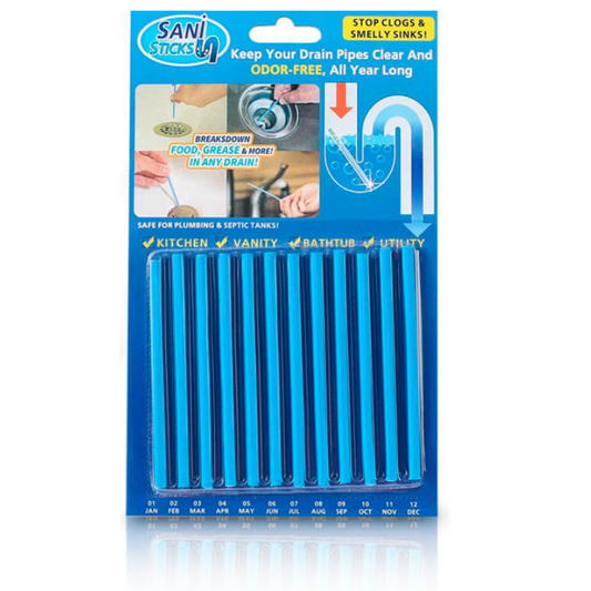 SANI STICKS (DRAIN CLEANER AND DEODORIZER, SCENTED)【🇮🇳COD + Local Stock !!!】