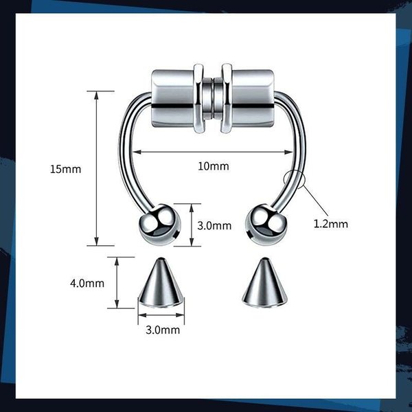 Magnetic Nose Hoop Ringđ„ă3 Day Delived&Cash on delivery-HOT SALE-45%OFFđ„ă